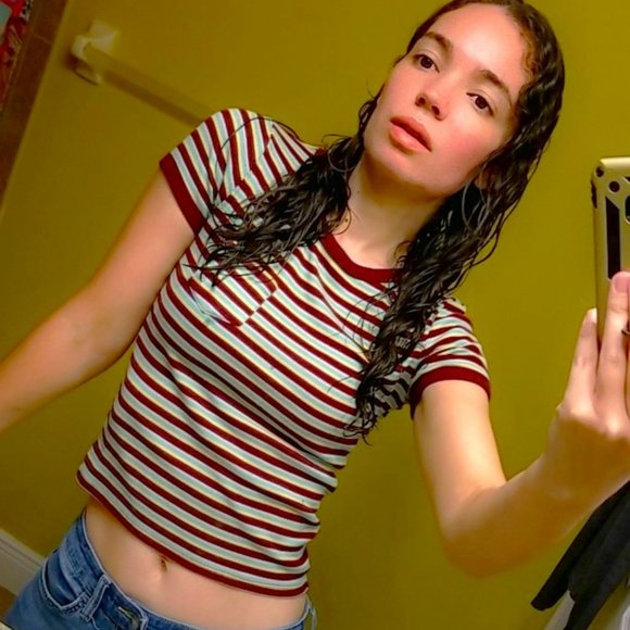 Bundle ✨2/$15 Crop Top with Breast Pocket | Arizona Jean Company - Picture 2 of 4